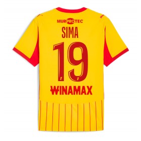 Pánské fotbalový oblečení RC Lens Abdallah Sima #19 Domácí košile 2025-26 Krátkým Rukávem